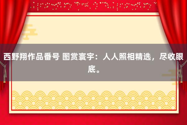 西野翔作品番号 图赏寰宇：人人照相精选，尽收眼底。