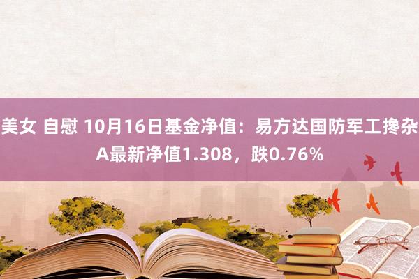 美女 自慰 10月16日基金净值：易方达国防军工搀杂A最新净值1.308，跌0.76%