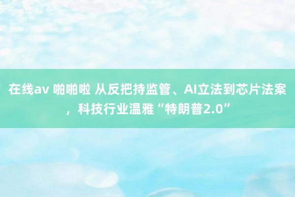 在线av 啪啪啦 从反把持监管、AI立法到芯片法案，科技行业温雅“特朗普2.0”