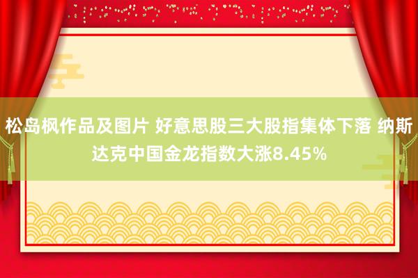 松岛枫作品及图片 好意思股三大股指集体下落 纳斯达克中国金龙指数大涨8.45%