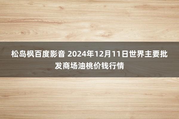 松岛枫百度影音 2024年12月11日世界主要批发商场油桃价钱行情