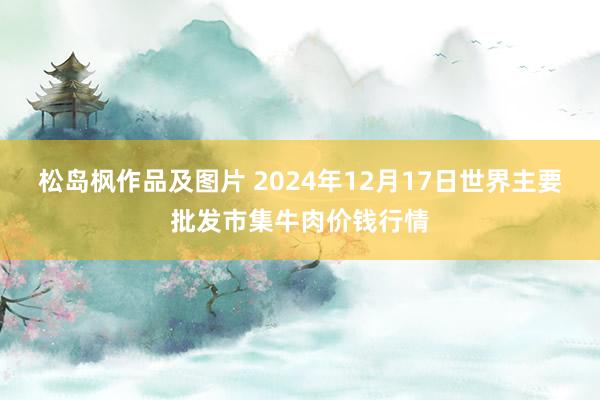 松岛枫作品及图片 2024年12月17日世界主要批发市集牛肉价钱行情