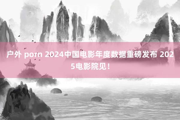 户外 porn 2024中国电影年度数据重磅发布 2025电影院见！