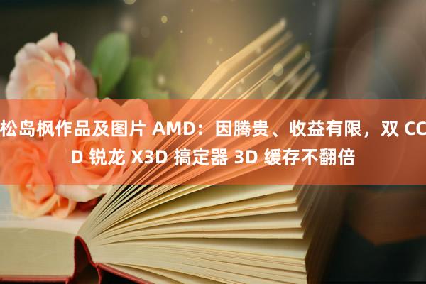 松岛枫作品及图片 AMD：因腾贵、收益有限，双 CCD 锐龙 X3D 搞定器 3D 缓存不翻倍