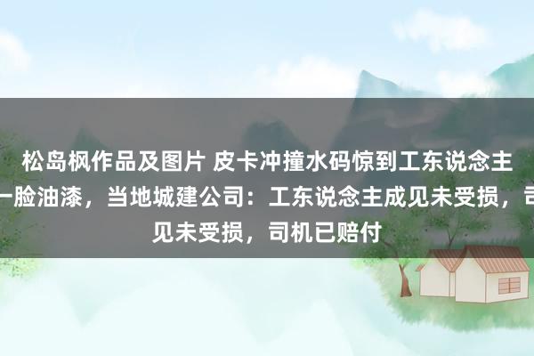 松岛枫作品及图片 皮卡冲撞水码惊到工东说念主致其被溅一脸油漆，当地城建公司：工东说念主成见未受损，司机已赔付